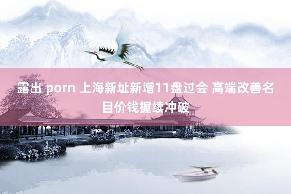 露出 porn 上海新址新增11盘过会 高端改善名目价钱握续冲破